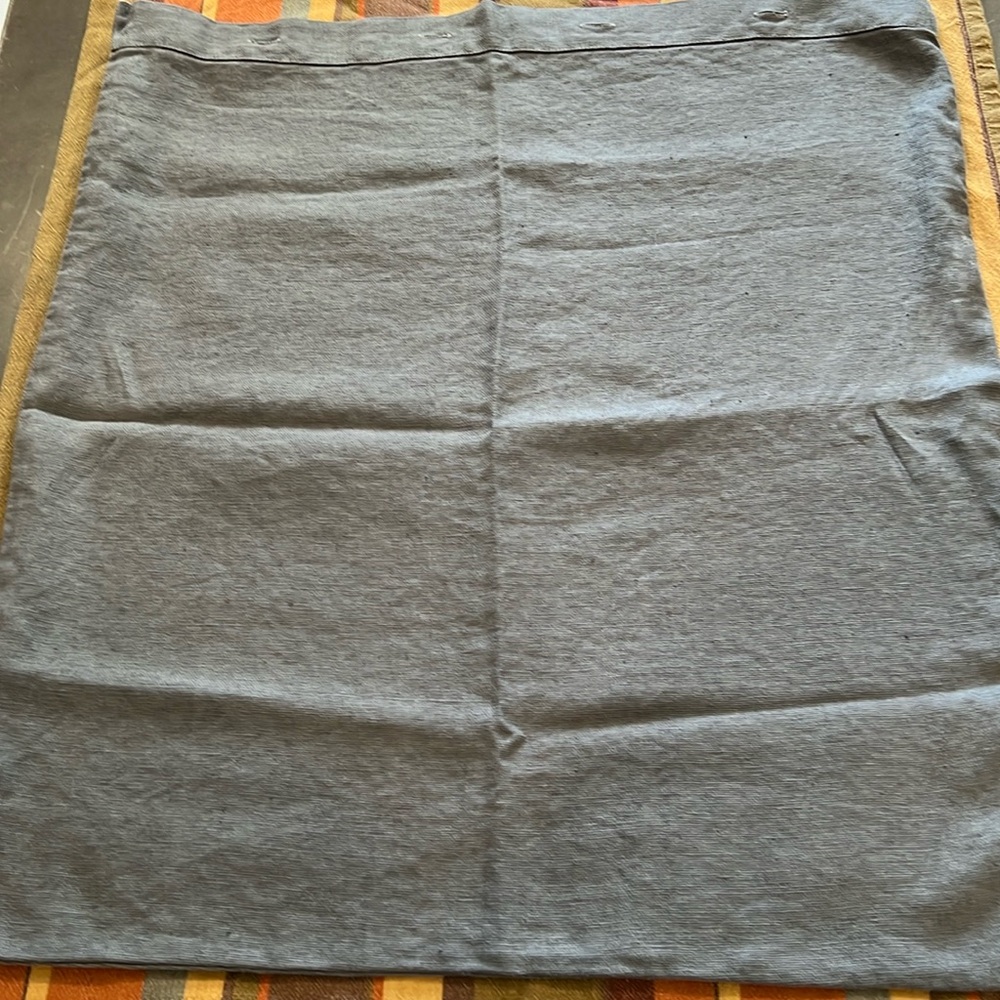Restoration Hardware euro sham linen gray